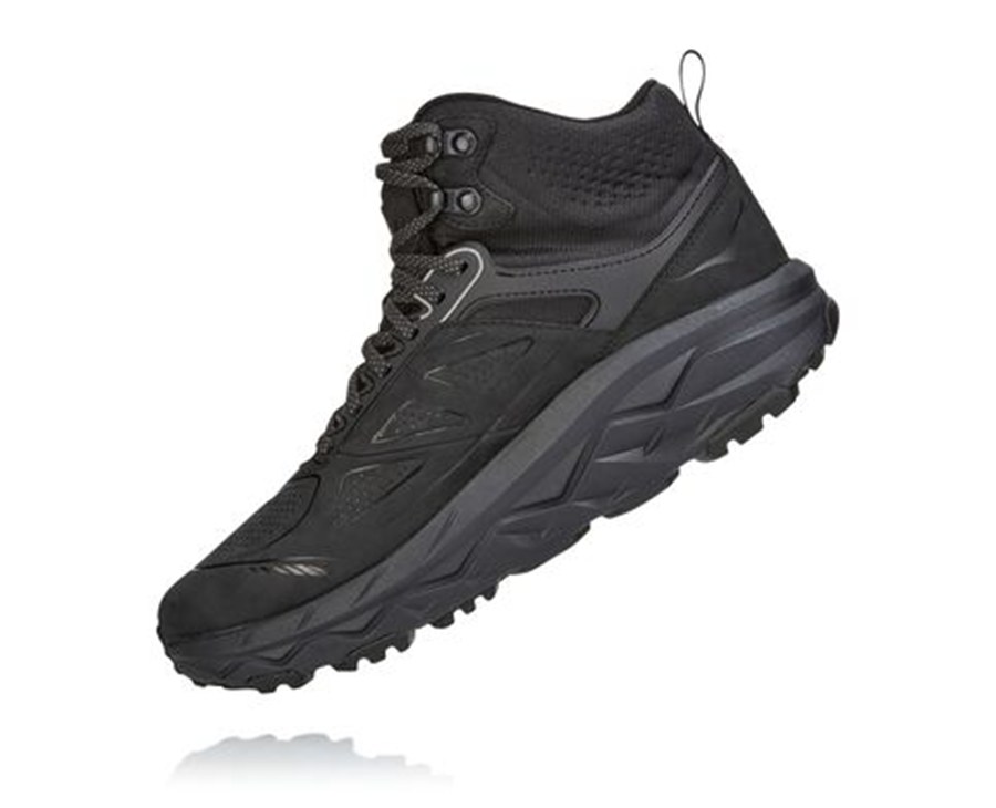 Sapatilhas Hoka One One Masculino Pretas - Challenger Mid Gore-Tex - 702-JANMLG